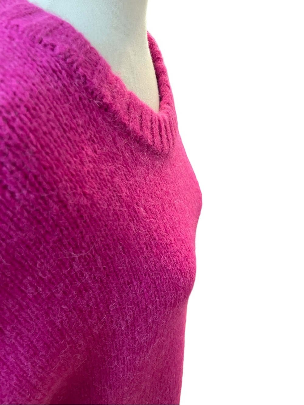 A.L.C. Lynia Fisherman Sweater Electric Pink - Picture 7 of 16